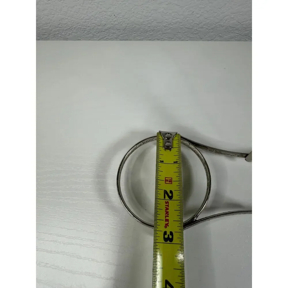 Vintage Silverplate Double Napkin Ring Stand, Victorian Floral Engraved Holder